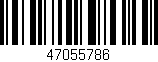 Código de barras (EAN, GTIN, SKU, ISBN): '47055786'