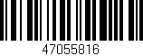 Código de barras (EAN, GTIN, SKU, ISBN): '47055816'