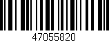 Código de barras (EAN, GTIN, SKU, ISBN): '47055820'