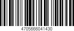 Código de barras (EAN, GTIN, SKU, ISBN): '4705666041430'