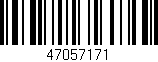 Código de barras (EAN, GTIN, SKU, ISBN): '47057171'