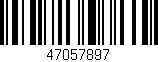Código de barras (EAN, GTIN, SKU, ISBN): '47057897'