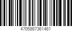 Código de barras (EAN, GTIN, SKU, ISBN): '4705887361461'