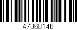 Código de barras (EAN, GTIN, SKU, ISBN): '47060146'