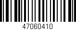Código de barras (EAN, GTIN, SKU, ISBN): '47060410'