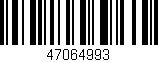 Código de barras (EAN, GTIN, SKU, ISBN): '47064993'