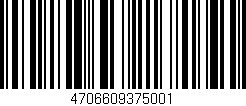 Código de barras (EAN, GTIN, SKU, ISBN): '4706609375001'
