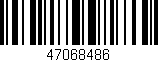 Código de barras (EAN, GTIN, SKU, ISBN): '47068486'