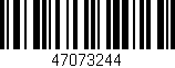 Código de barras (EAN, GTIN, SKU, ISBN): '47073244'