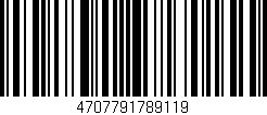 Código de barras (EAN, GTIN, SKU, ISBN): '4707791789119'