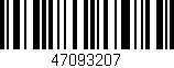 Código de barras (EAN, GTIN, SKU, ISBN): '47093207'