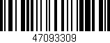 Código de barras (EAN, GTIN, SKU, ISBN): '47093309'