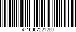 Código de barras (EAN, GTIN, SKU, ISBN): '4710007221280'