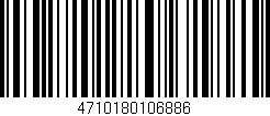 Código de barras (EAN, GTIN, SKU, ISBN): '4710180106886'