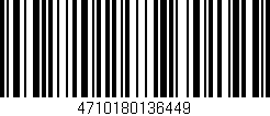 Código de barras (EAN, GTIN, SKU, ISBN): '4710180136449'
