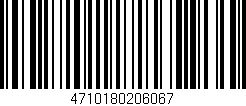 Código de barras (EAN, GTIN, SKU, ISBN): '4710180206067'