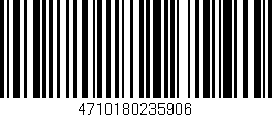 Código de barras (EAN, GTIN, SKU, ISBN): '4710180235906'