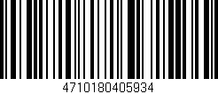 Código de barras (EAN, GTIN, SKU, ISBN): '4710180405934'