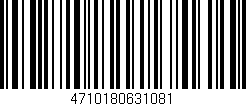 Código de barras (EAN, GTIN, SKU, ISBN): '4710180631081'