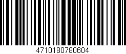 Código de barras (EAN, GTIN, SKU, ISBN): '4710180780604'