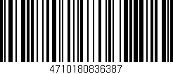 Código de barras (EAN, GTIN, SKU, ISBN): '4710180836387'