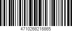 Código de barras (EAN, GTIN, SKU, ISBN): '4710268216865'