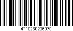 Código de barras (EAN, GTIN, SKU, ISBN): '4710268236870'