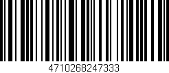 Código de barras (EAN, GTIN, SKU, ISBN): '4710268247333'