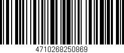 Código de barras (EAN, GTIN, SKU, ISBN): '4710268250869'