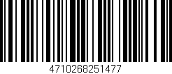 Código de barras (EAN, GTIN, SKU, ISBN): '4710268251477'