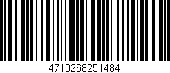 Código de barras (EAN, GTIN, SKU, ISBN): '4710268251484'