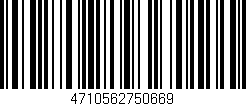 Código de barras (EAN, GTIN, SKU, ISBN): '4710562750669'