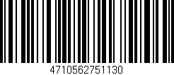 Código de barras (EAN, GTIN, SKU, ISBN): '4710562751130'