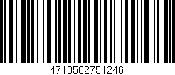 Código de barras (EAN, GTIN, SKU, ISBN): '4710562751246'