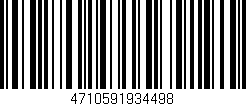 Código de barras (EAN, GTIN, SKU, ISBN): '4710591934498'