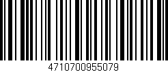 Código de barras (EAN, GTIN, SKU, ISBN): '4710700955079'