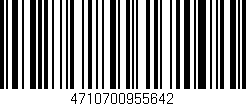 Código de barras (EAN, GTIN, SKU, ISBN): '4710700955642'