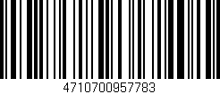 Código de barras (EAN, GTIN, SKU, ISBN): '4710700957783'