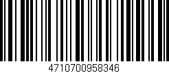 Código de barras (EAN, GTIN, SKU, ISBN): '4710700958346'