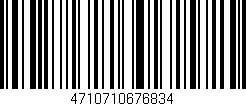 Código de barras (EAN, GTIN, SKU, ISBN): '4710710676834'