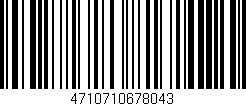 Código de barras (EAN, GTIN, SKU, ISBN): '4710710678043'