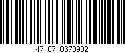 Código de barras (EAN, GTIN, SKU, ISBN): '4710710678982'