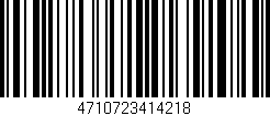 Código de barras (EAN, GTIN, SKU, ISBN): '4710723414218'
