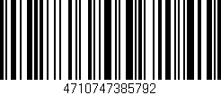Código de barras (EAN, GTIN, SKU, ISBN): '4710747385792'