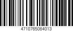 Código de barras (EAN, GTIN, SKU, ISBN): '4710765064013'