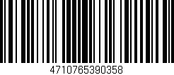 Código de barras (EAN, GTIN, SKU, ISBN): '4710765390358'