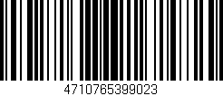 Código de barras (EAN, GTIN, SKU, ISBN): '4710765399023'