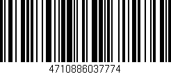 Código de barras (EAN, GTIN, SKU, ISBN): '4710886037774'