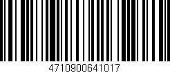 Código de barras (EAN, GTIN, SKU, ISBN): '4710900641017'