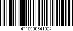 Código de barras (EAN, GTIN, SKU, ISBN): '4710900641024'